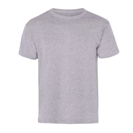 Bisiklet Yaka Open End Tişört Gri