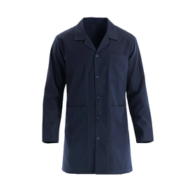 Unisex İş Önlüğü Düğmeli Lacivert